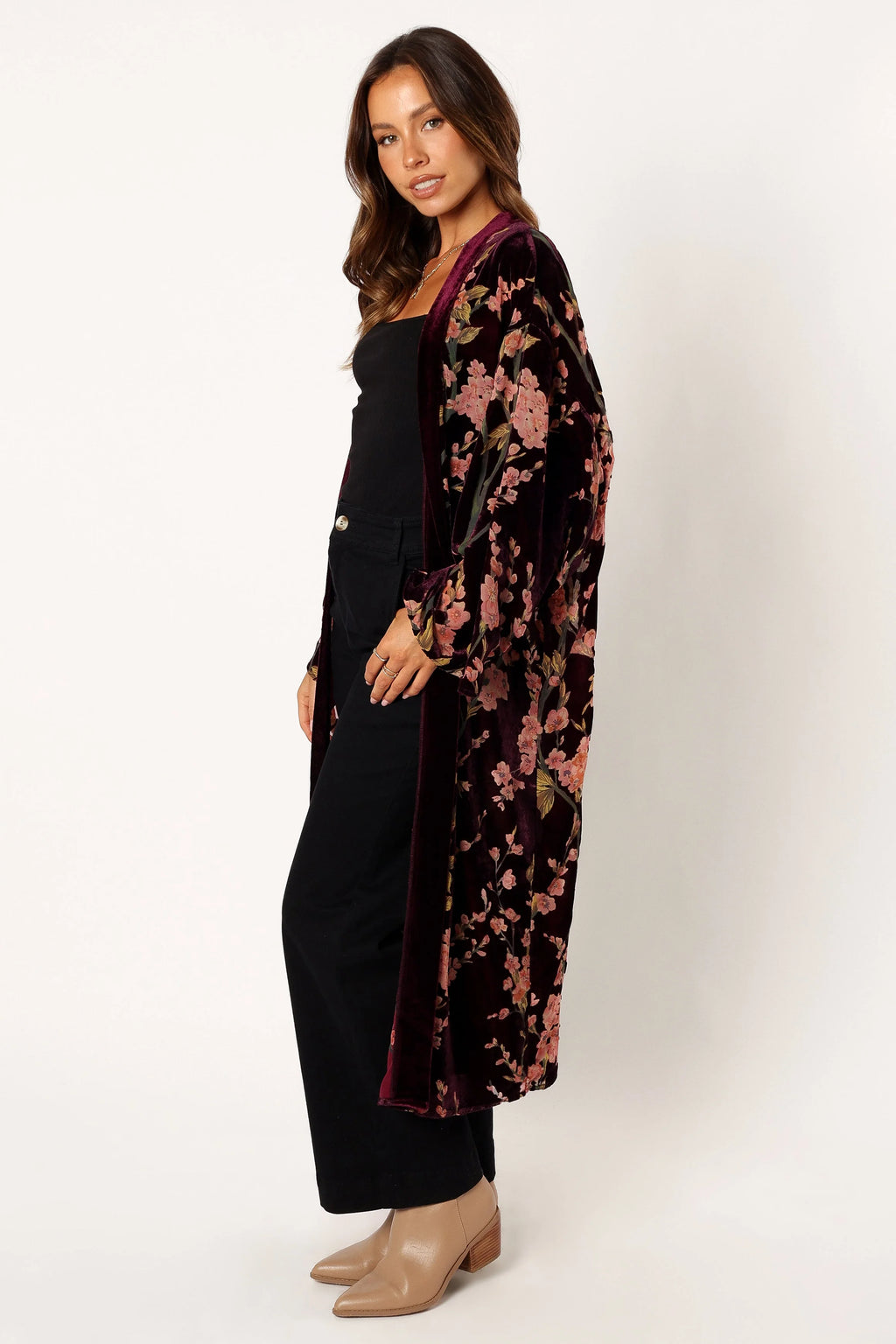 Lennon Velvet Duster - Floral