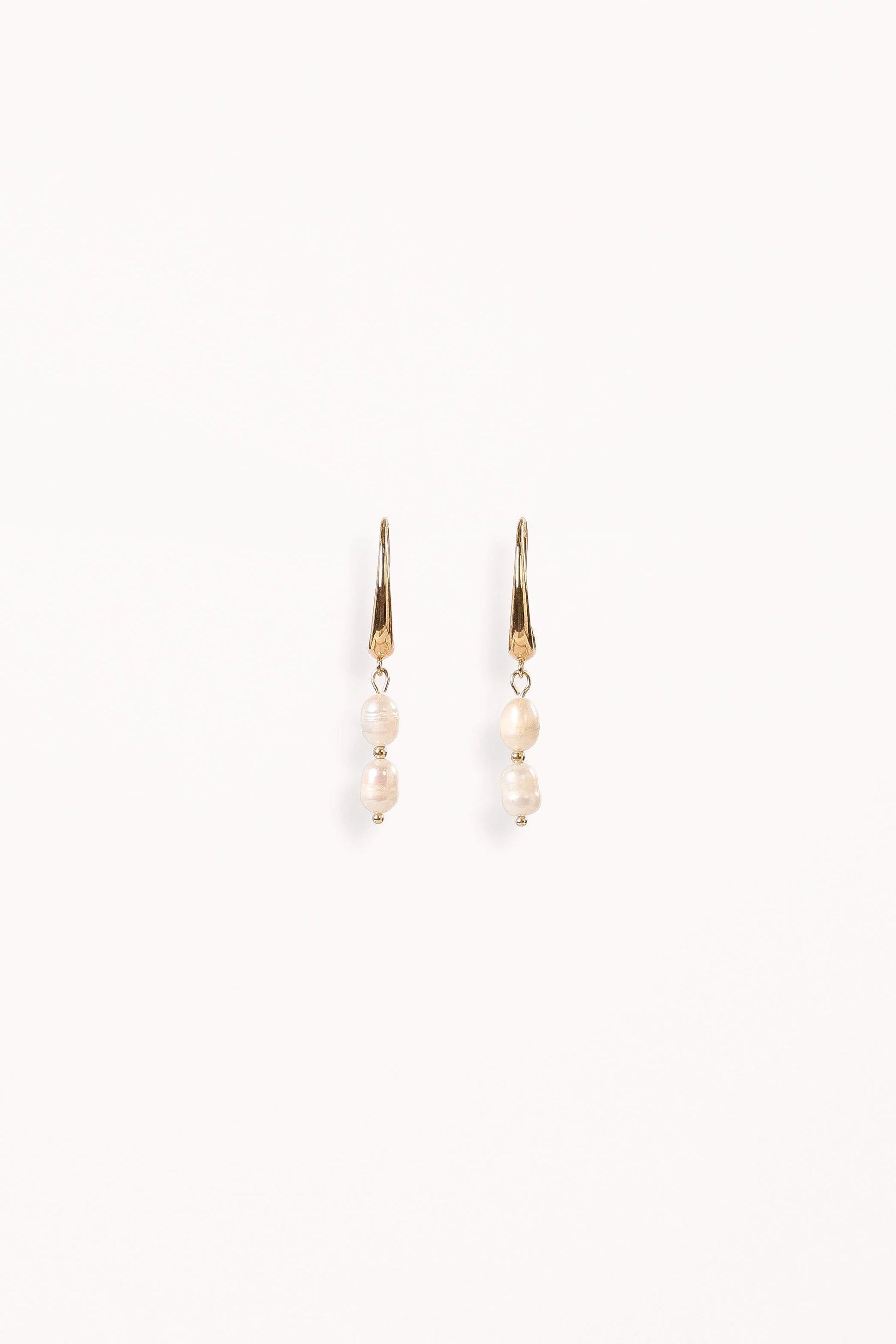 Larissa Pearl Earrings - Gold