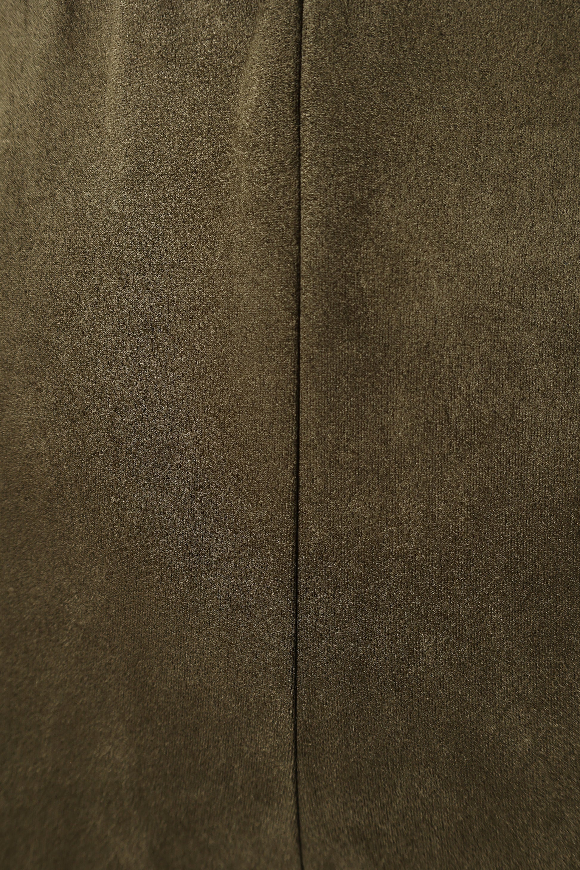 Morgan Suede Look Legging - Olive