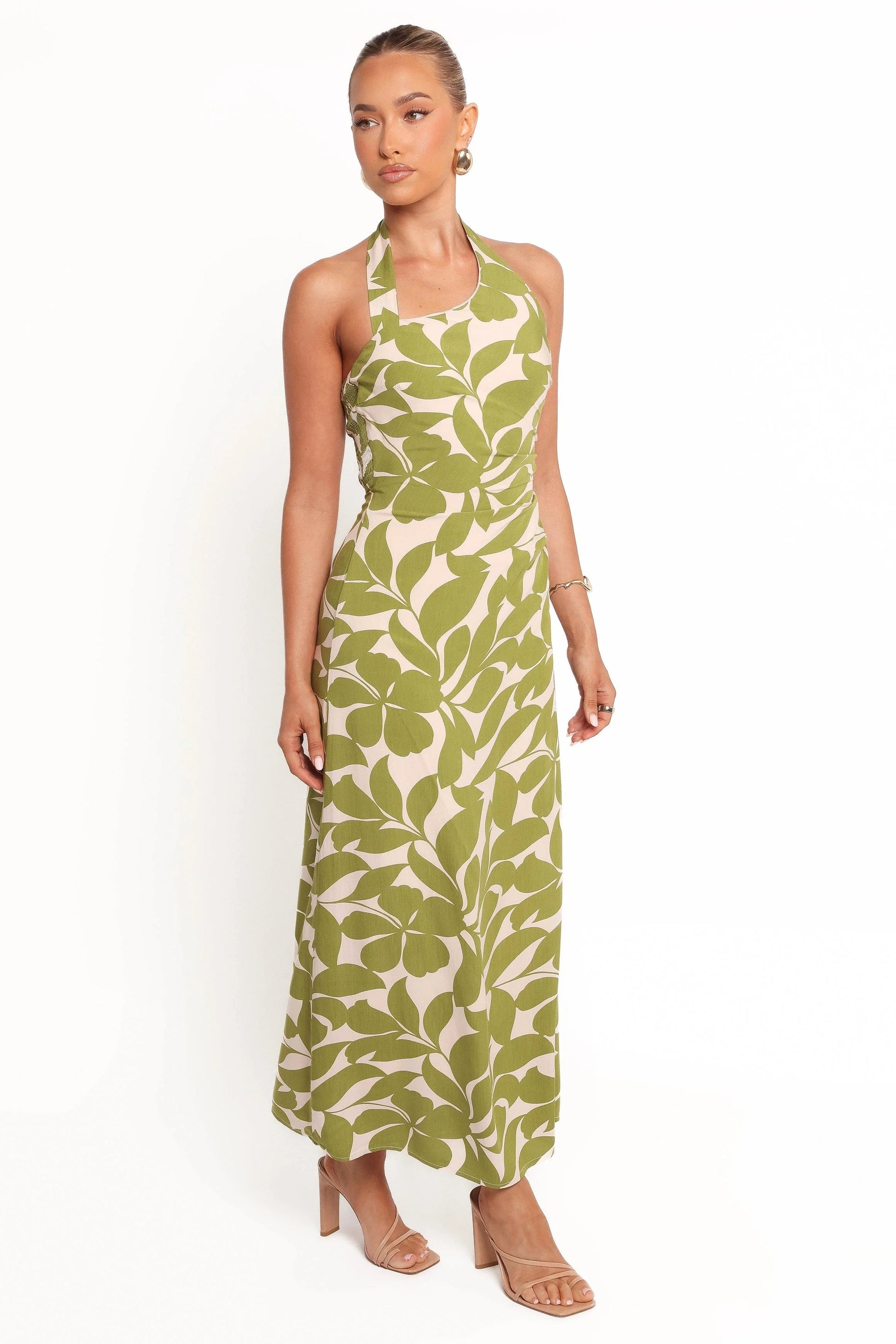 Alexis Asymmetrical Halter Maxi Dress