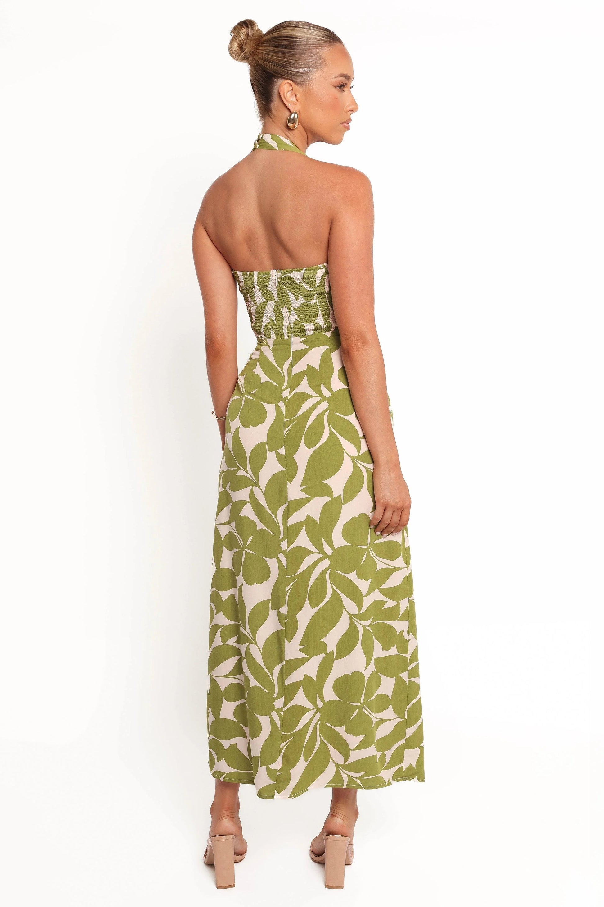 Alexis Asymmetrical Halter Maxi Dress