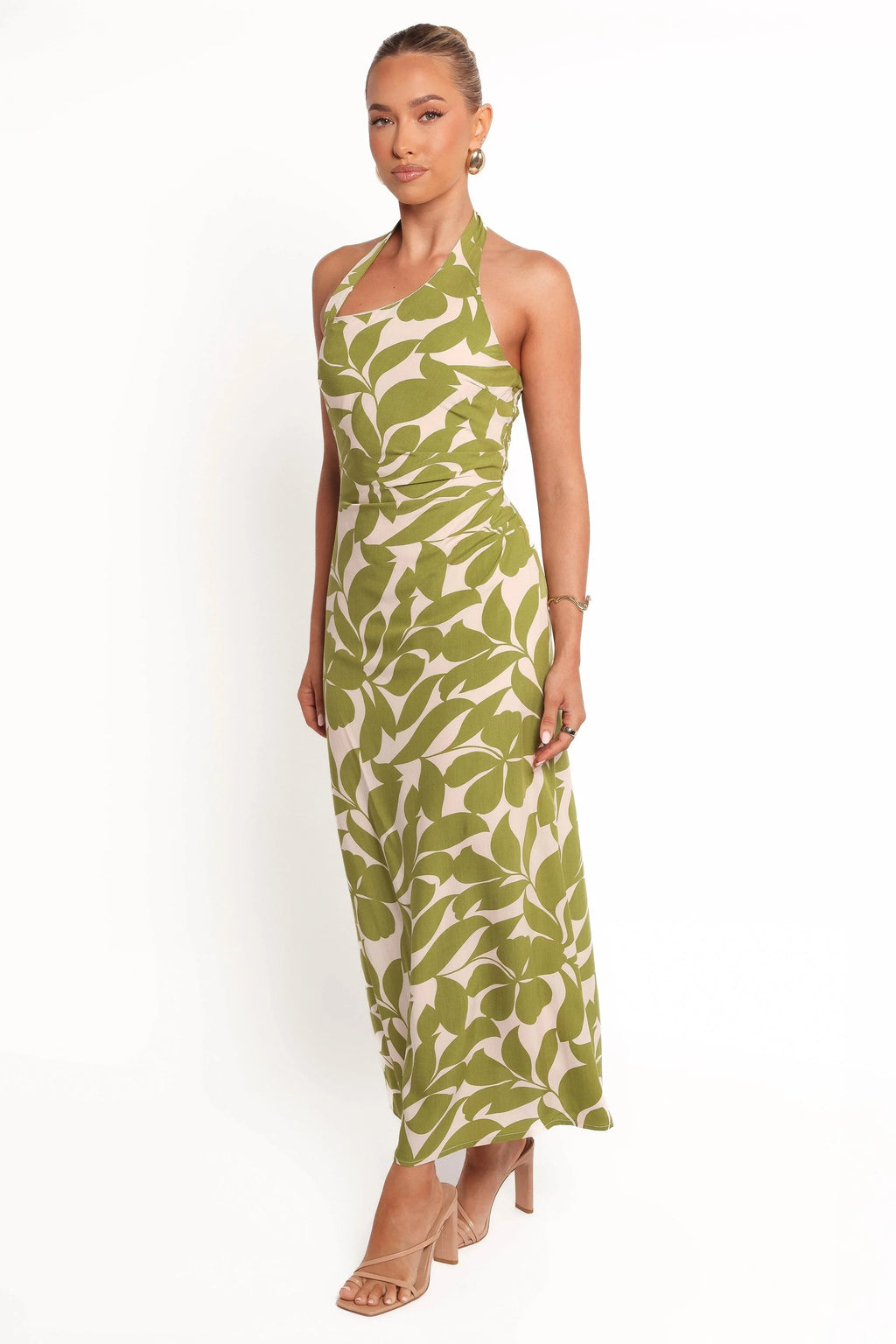Alexis Asymmetrical Halter Maxi Dress