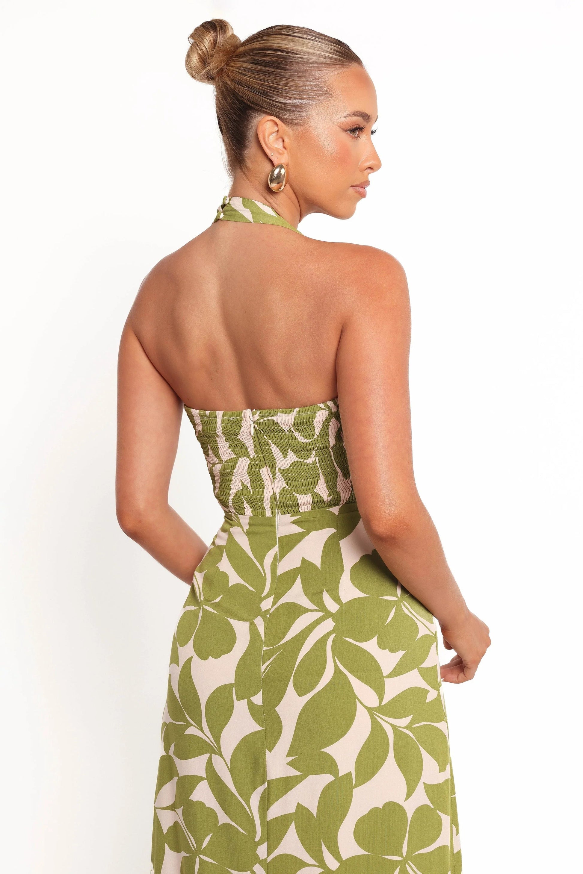 Alexis Asymmetrical Halter Maxi Dress