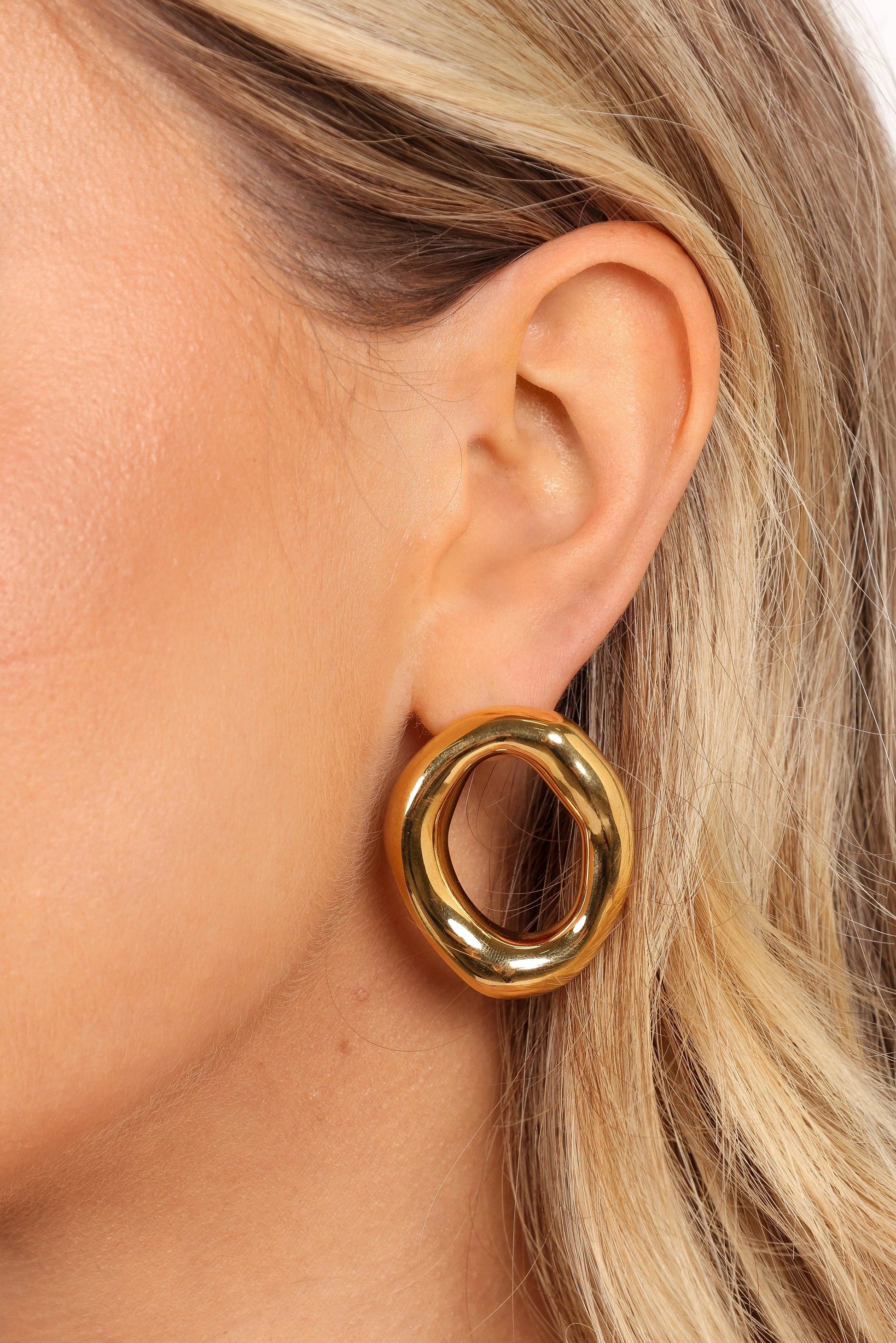 Blaire Irregular-Hoop Statement Earrings