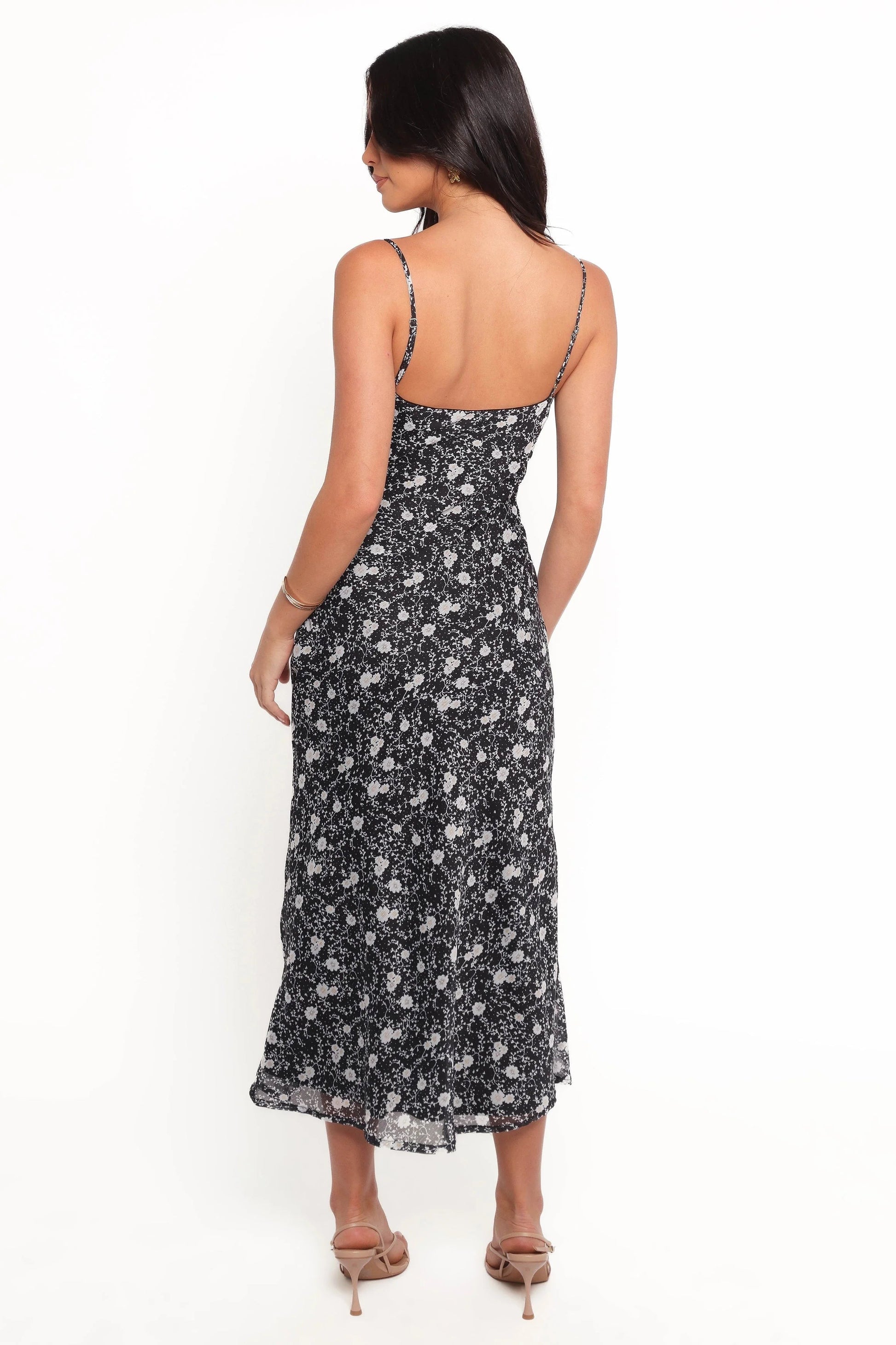 Cowl Neck Midi Dress