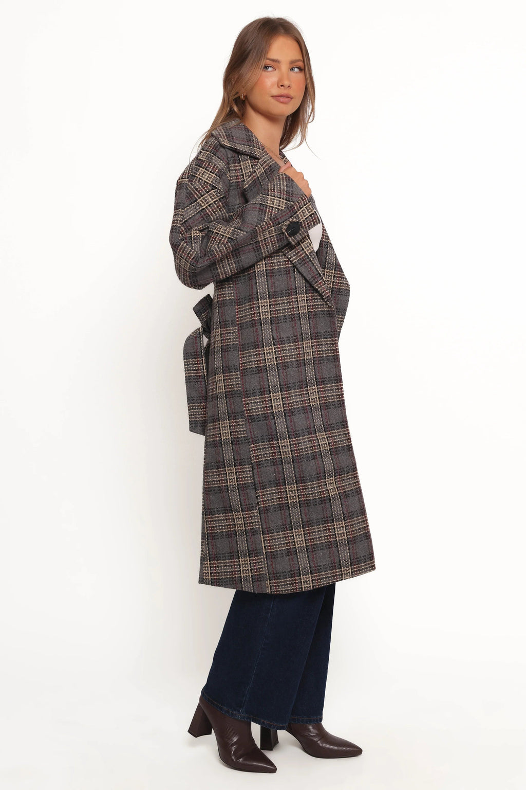 Detachable-Belt Oversized Long Coat