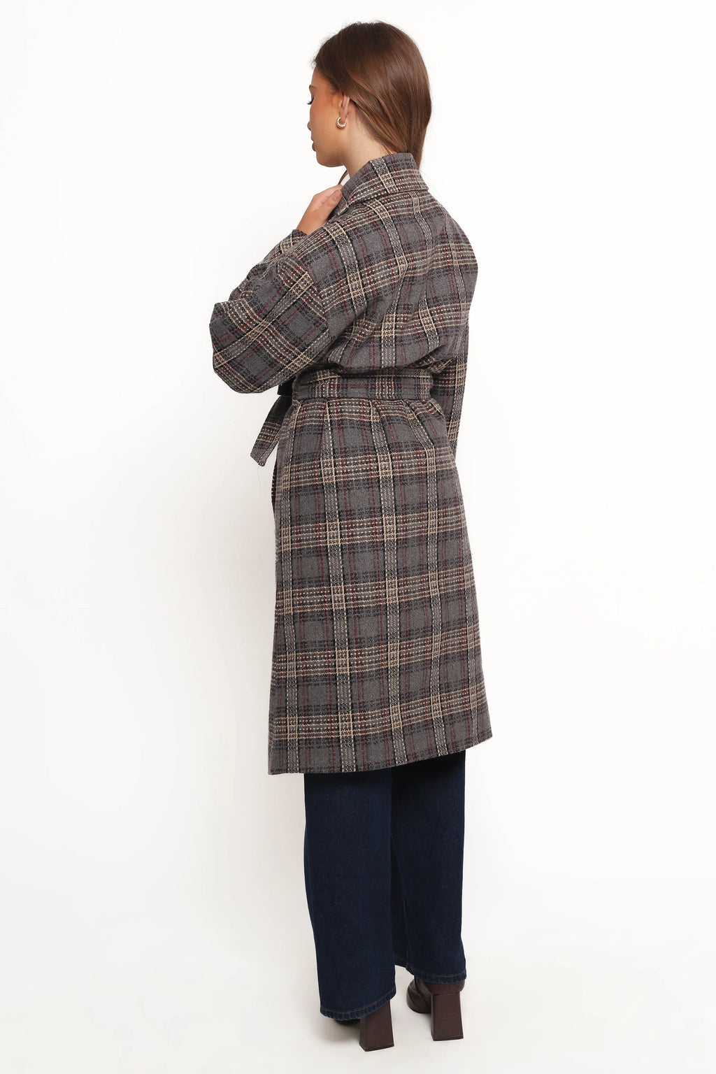 Detachable-Belt Oversized Long Coat