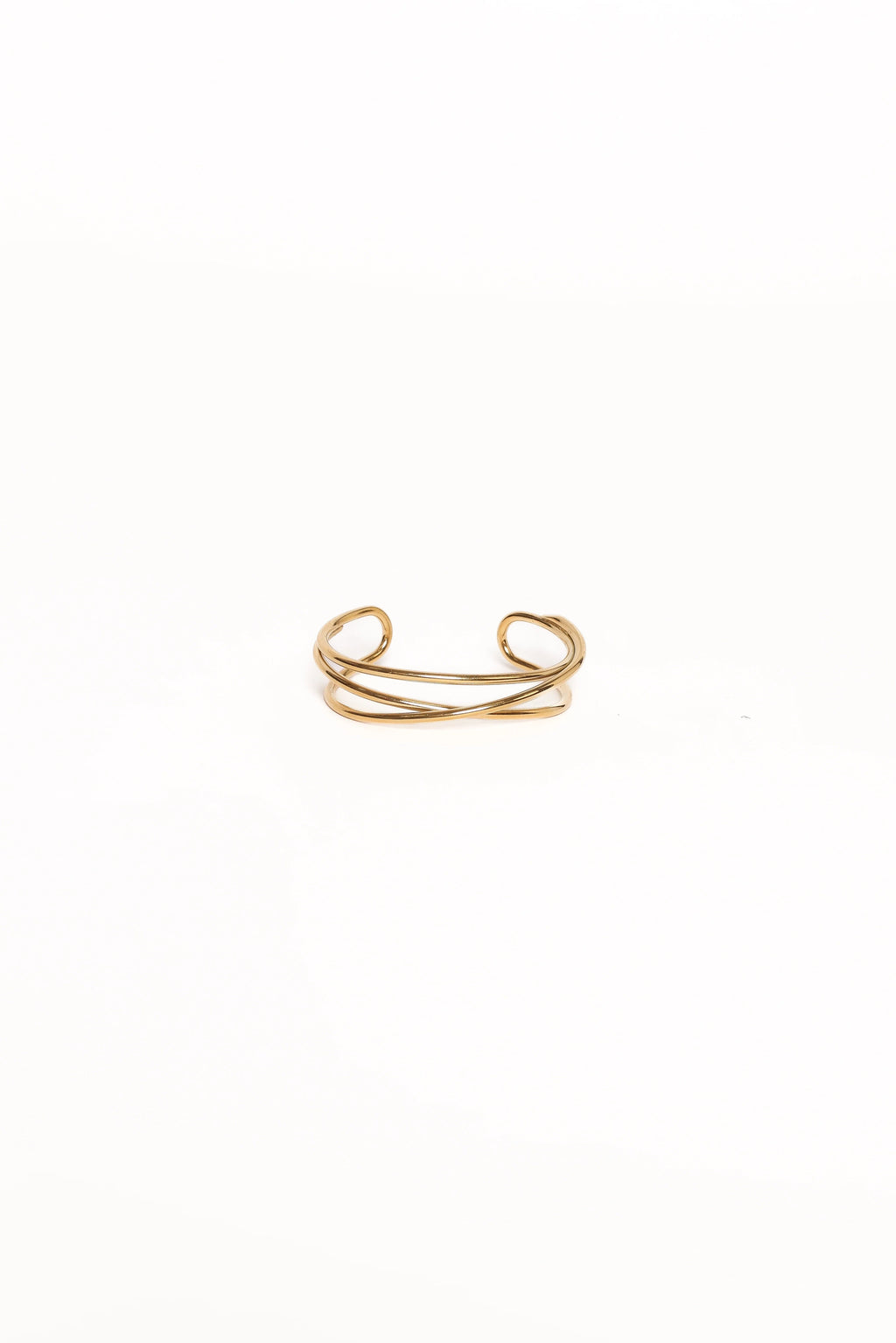 Gold Stainless Steel Cuff Bracelet