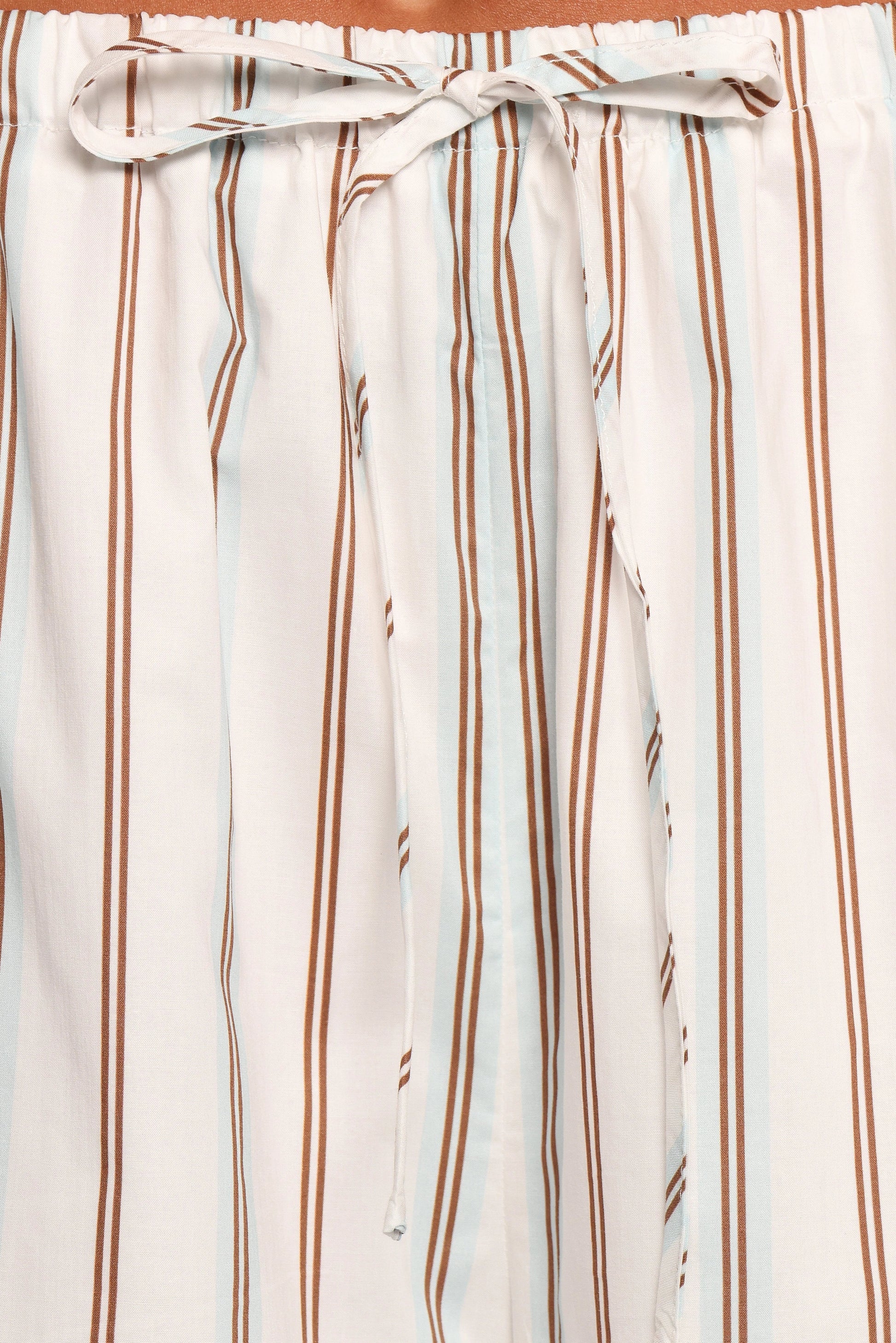 High-Waist Cotton Trousers