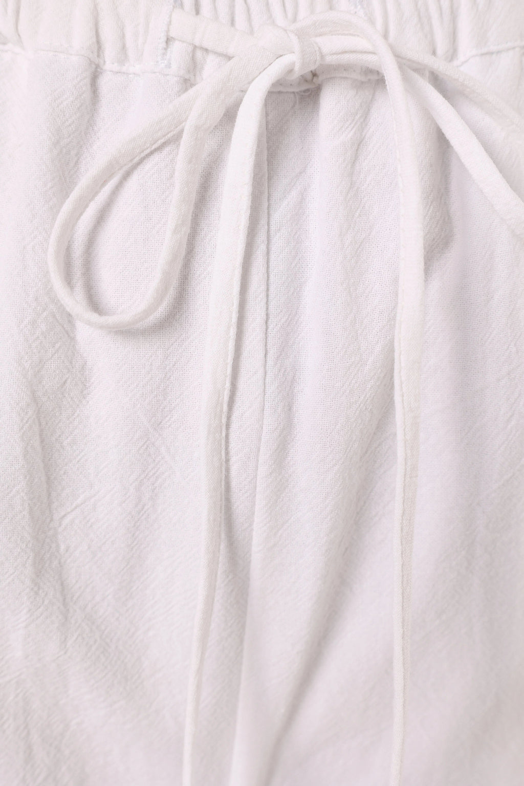 High-Waist Tropical Linen Pants