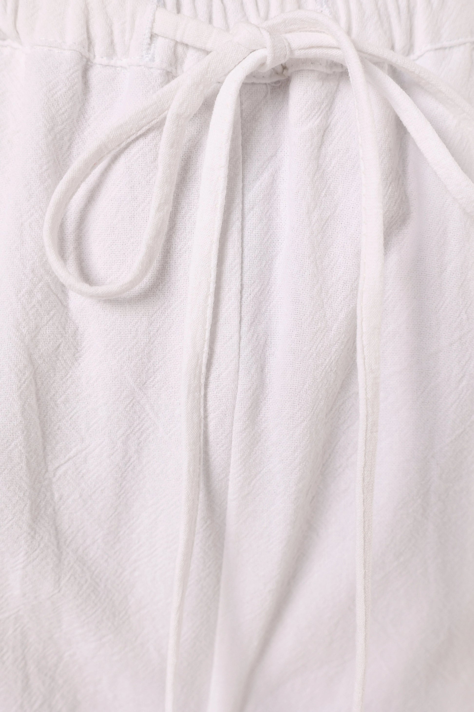 High-Waist Tropical Linen Pants