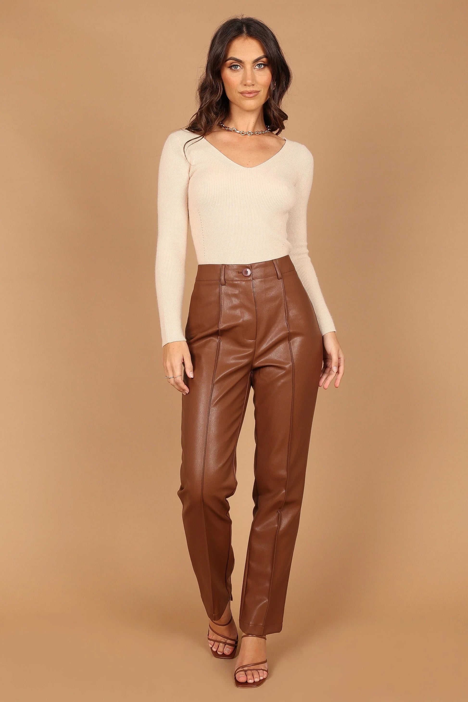 Layah V-Neck Ribbed Back Sweater