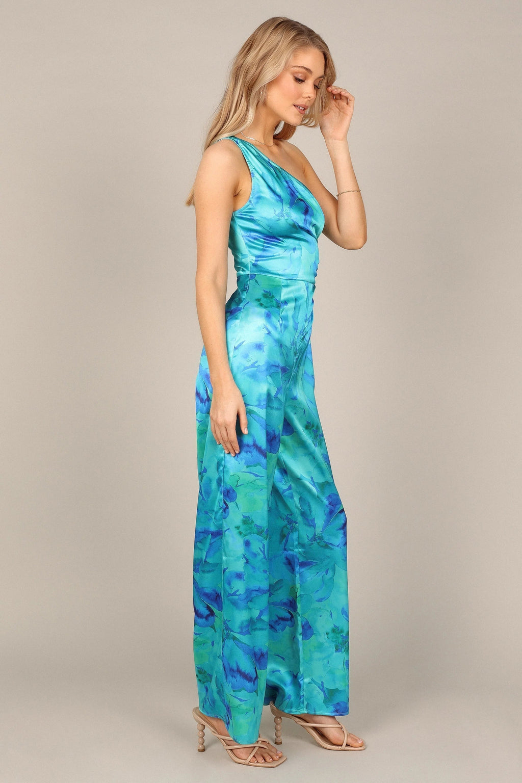 Luna One-Shoulder Wide-Leg Jumpsuit