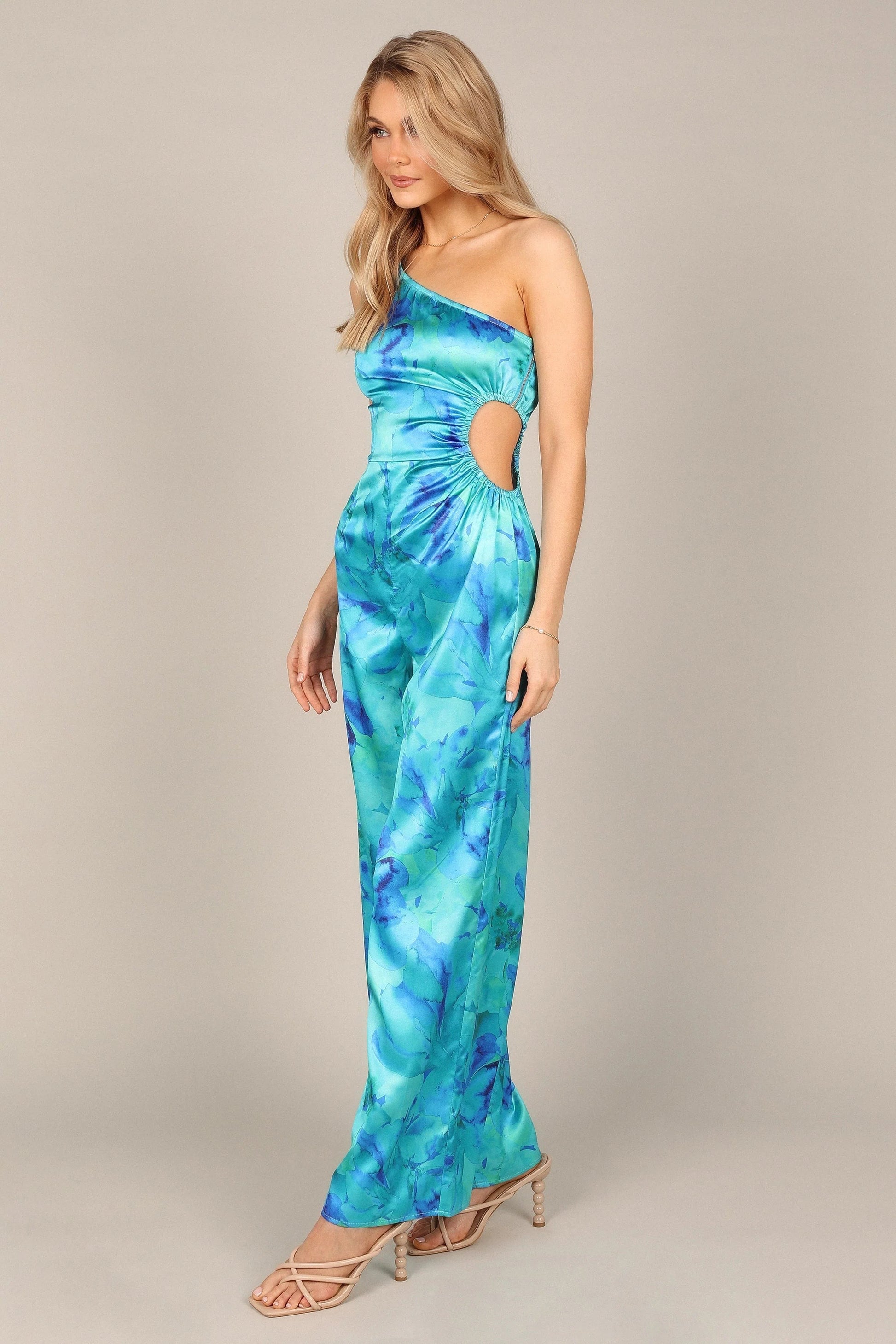 Luna One-Shoulder Wide-Leg Jumpsuit