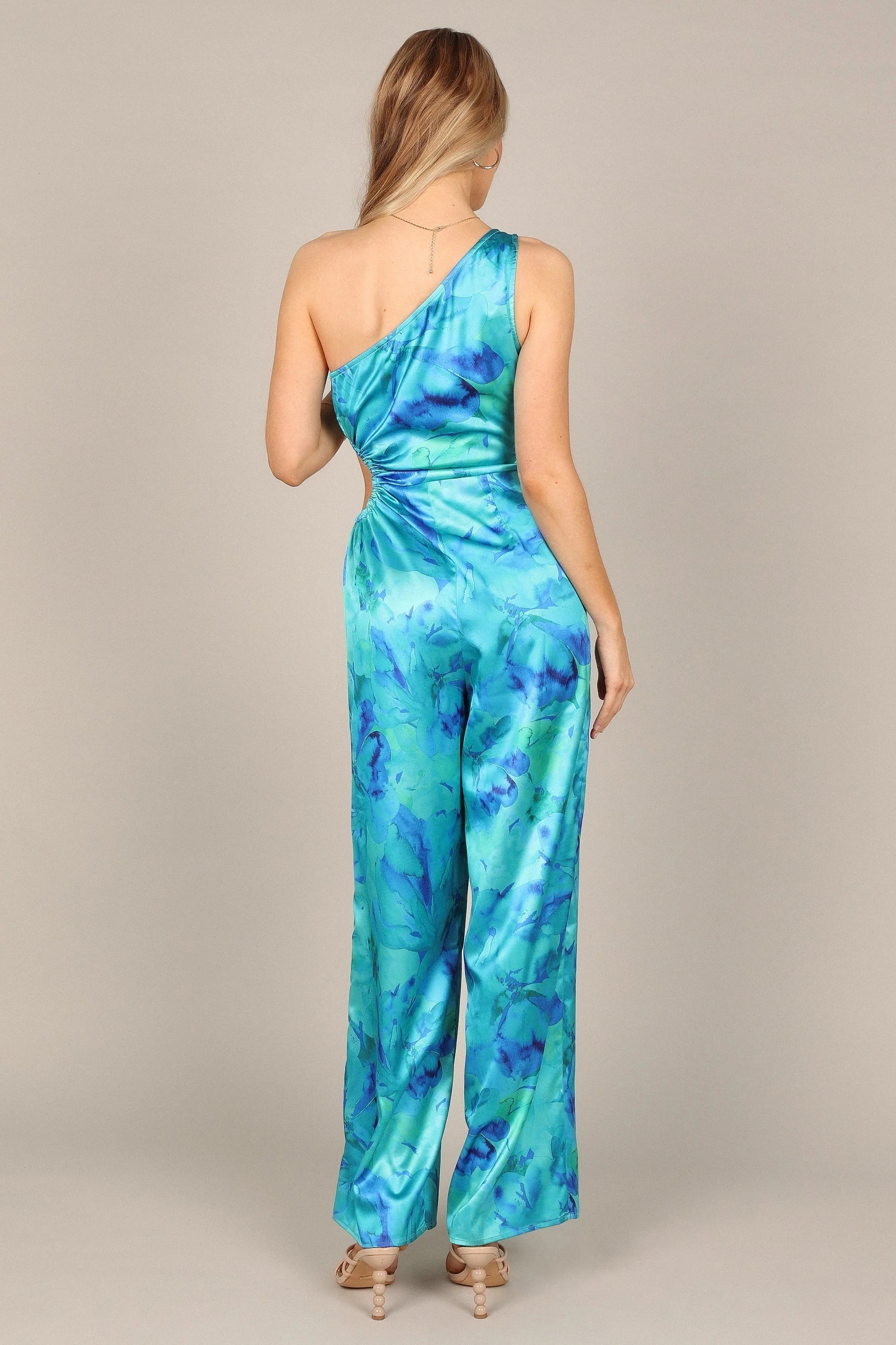 Luna One-Shoulder Wide-Leg Jumpsuit