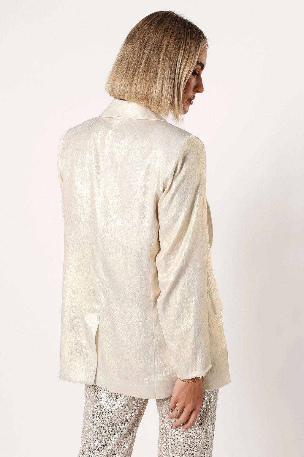 Shawl-Collar Hook Blazer