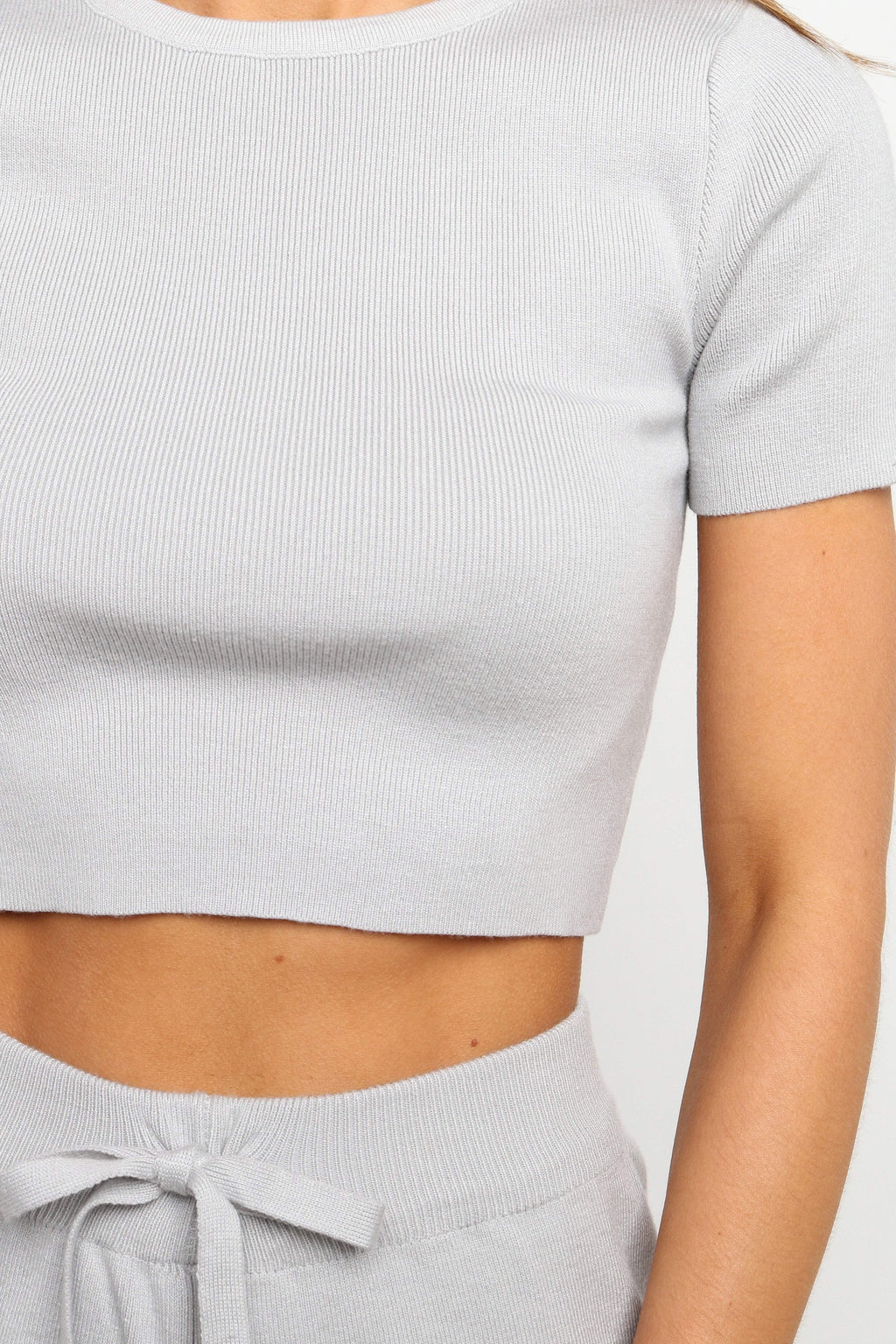 Short-Sleeve Crop Top & Wide-Leg Set
