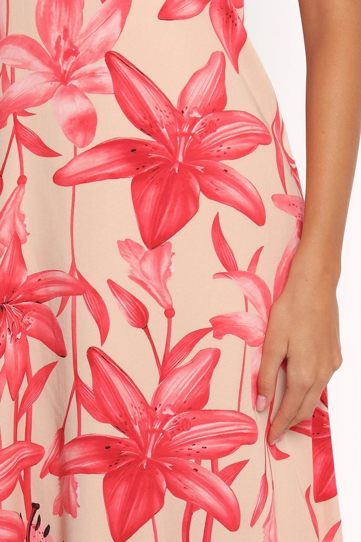 Strapless Floral A-Line Maxi