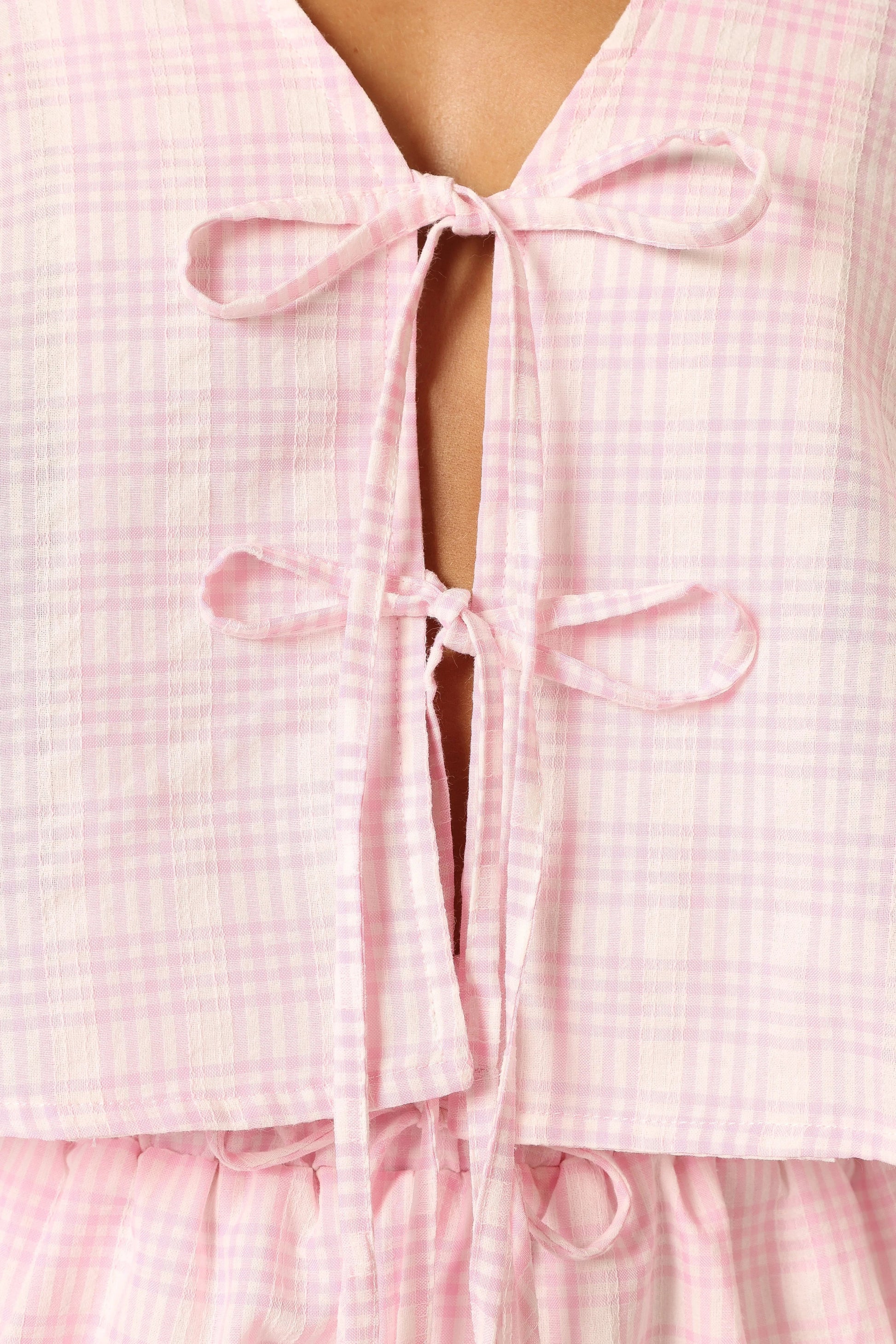 Tie-Front Crop Top & Shorts Set